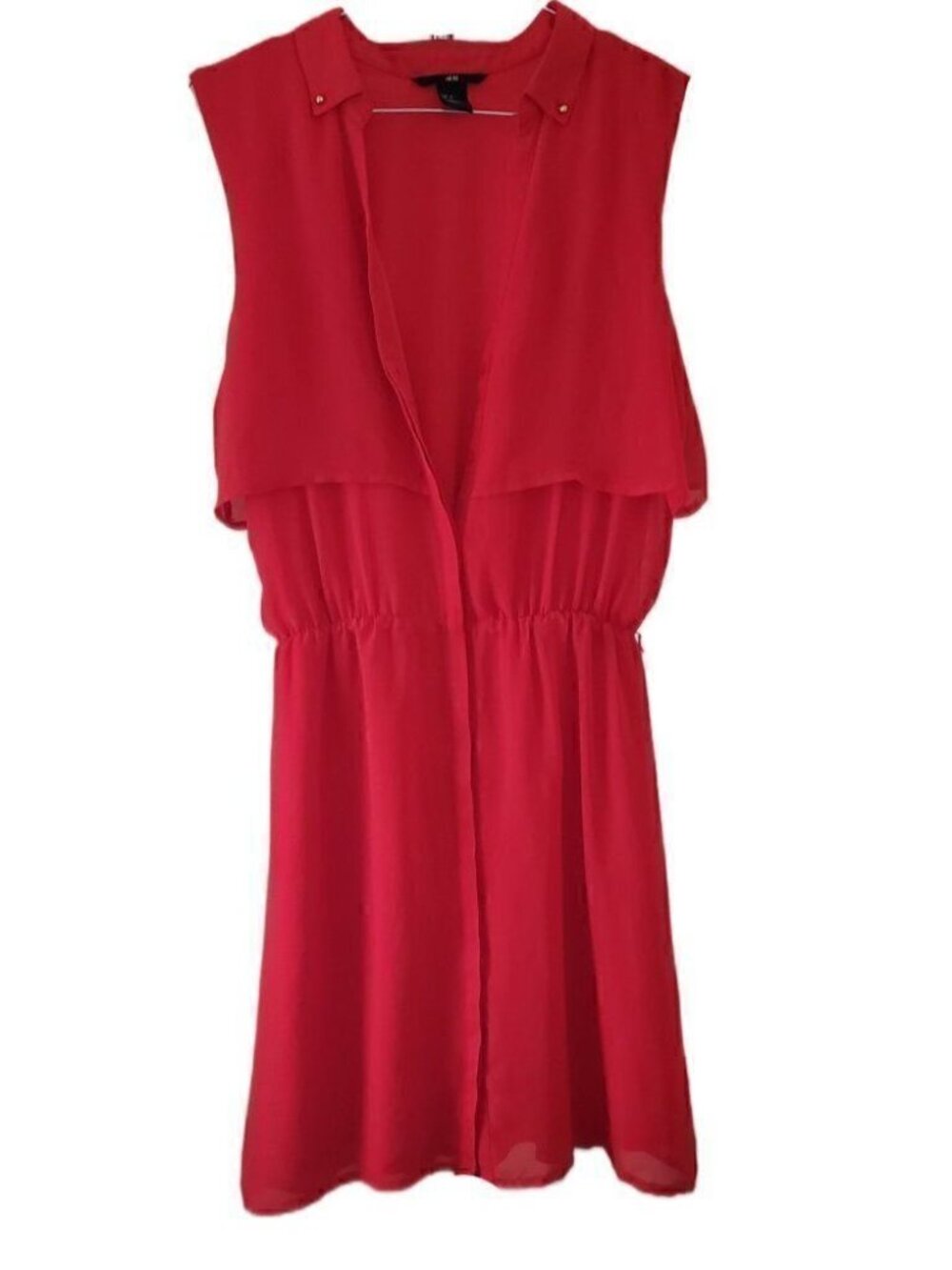 H&M Deep Orange Sleeveless Dress